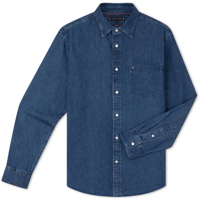 

Tommy Hilfiger Джинсовая рубашка Denim Blue