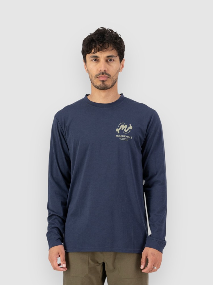 

Функциональная рубашка Mons Royale Icon Merino Classic Funktionsshirt, midnight, Синий, Функциональная рубашка Mons Royale Icon Merino Classic Funktionsshirt, midnight