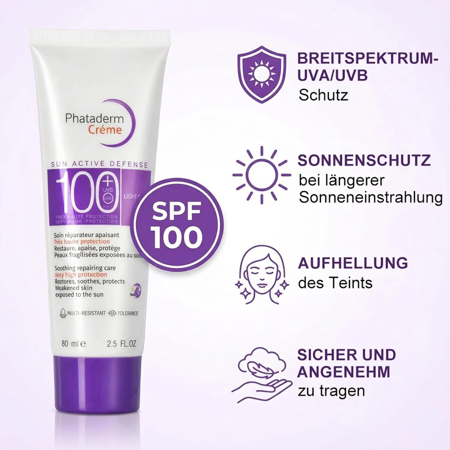 Солнцезащитный крем SPF 100 с UVA/UVB-защитой Soleneva — фото 4