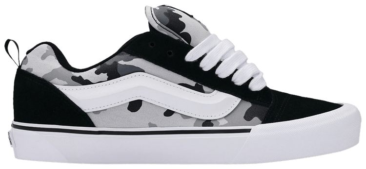 

Кроссовки Vans Knu-Skool 'Black White Camo', черный