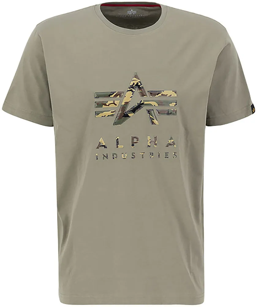 

Рубашка с короткими рукавами Alpha Industries "Camo PP T", оливковый