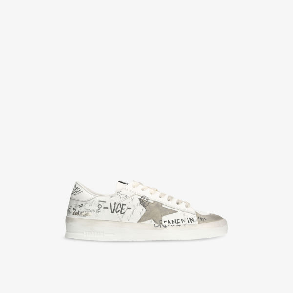 

Stardan граффити кожаные низкие кроссовки Golden Goose, белый