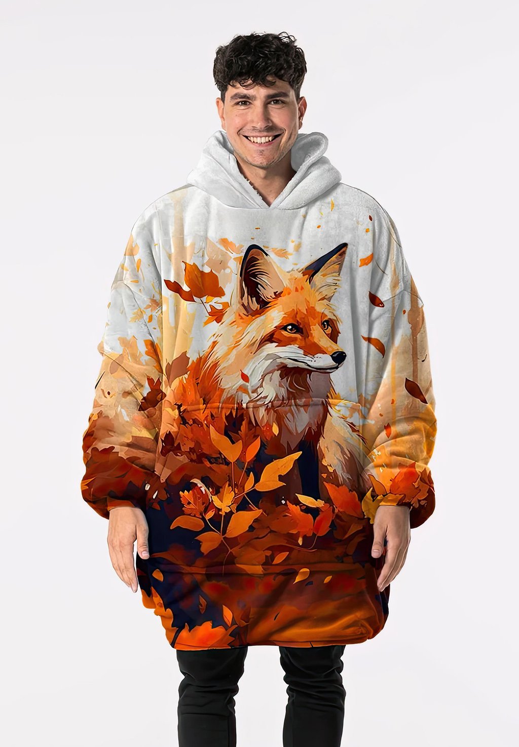 

Толстовка BLANKET AUTUMN FOX - Hoodie Mr. GUGU & Miss GO, оранжевый