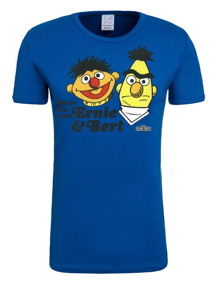 

Футболка Logoshirt T-Shirt Ernie und Bert, синий