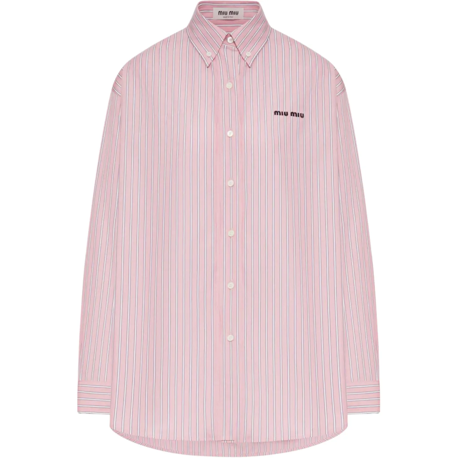 MIU MIU Футболка Women's Pink Lapel Moderate Others