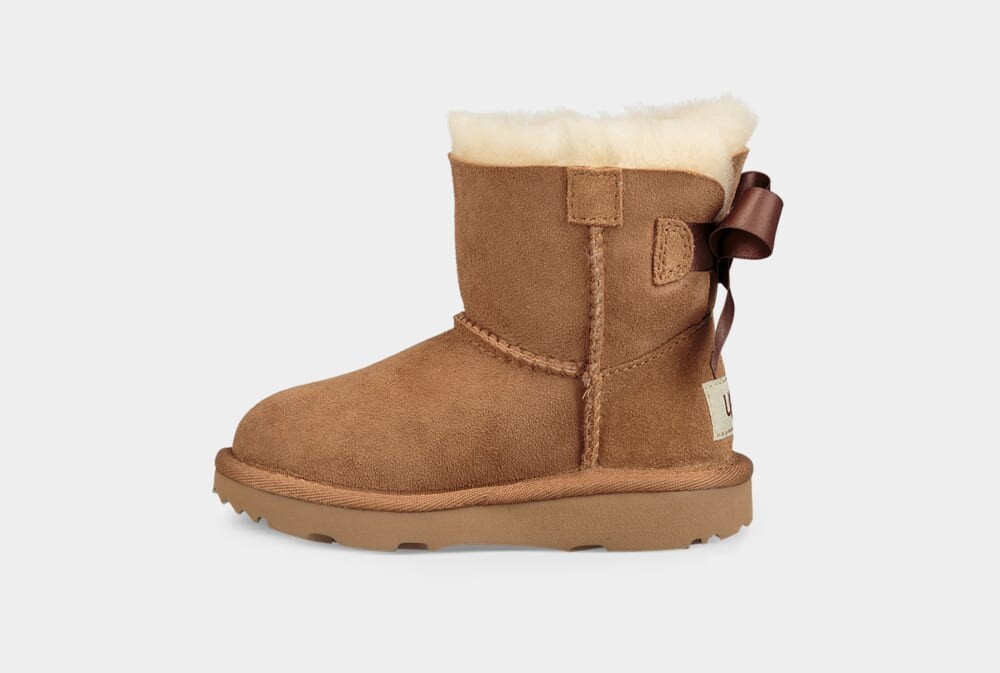 Угги Mini Bailey Bow II Boot UGG, коричневый — фото 3