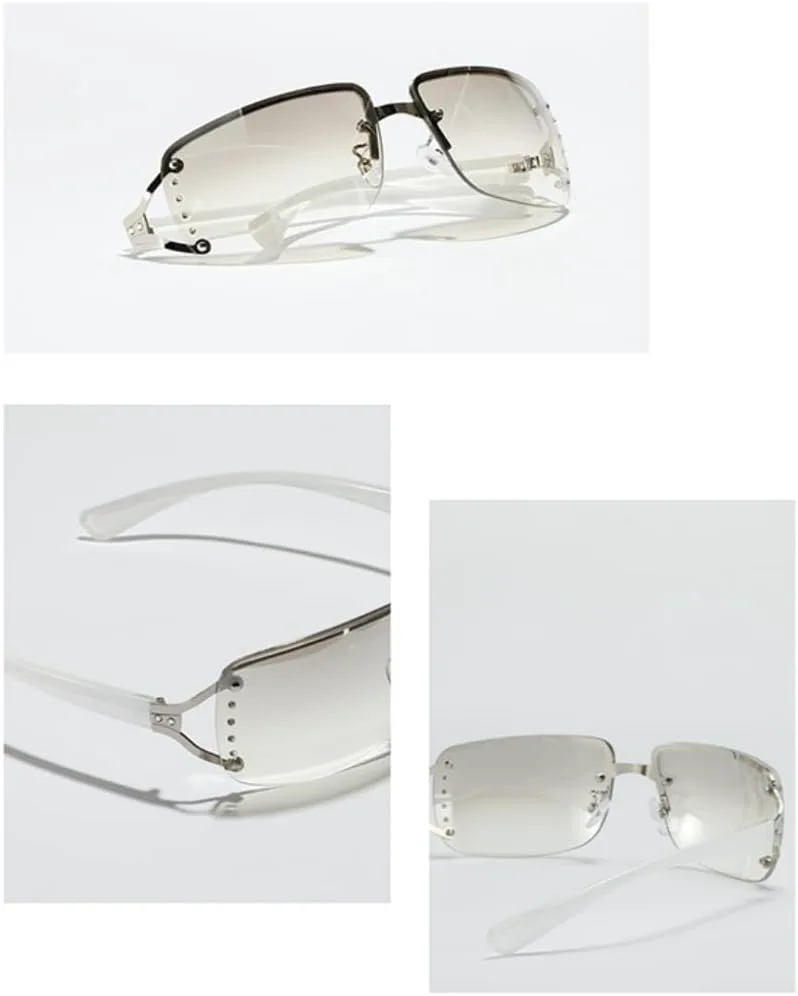 

Ретро-модные панк-солнцезащитные очки для женщин и мужчин, классические винтажные, с защитой от УФ-излучения UV400, для использования на открытом воздухе VFDHN, Tea