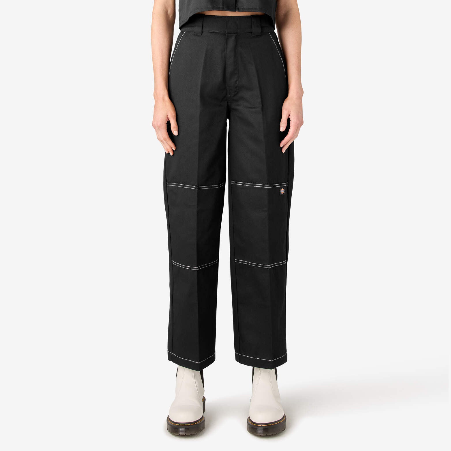 

Женские брюки свободного кроя Dickies Double Knee, черный