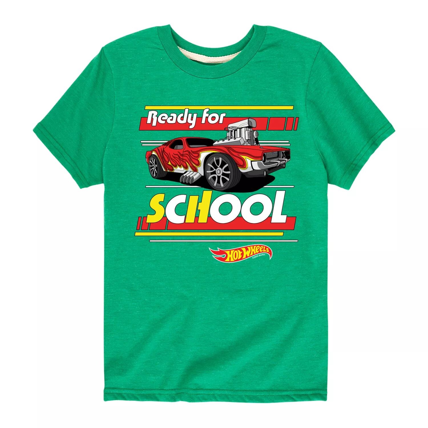 

Футболка Hot Wheels Ready For School для мальчиков 8–20 лет с графическим рисунком Licensed Character, зеленый