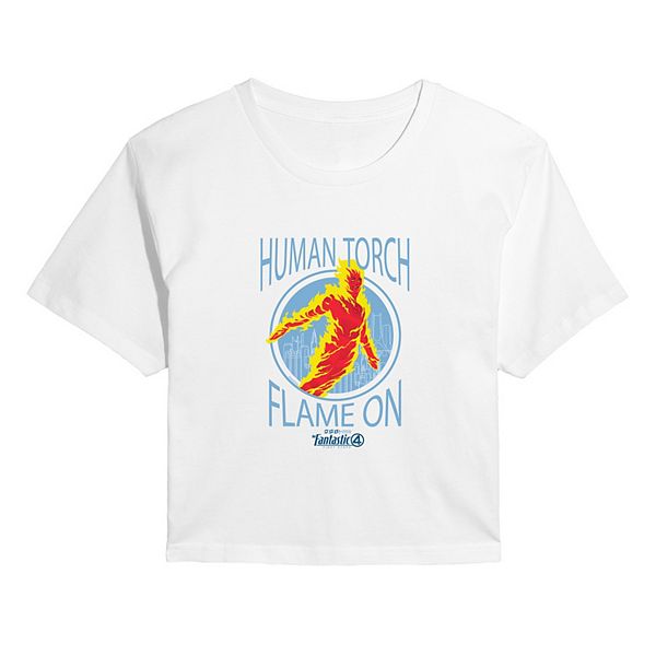 

Футболка Juniors' The Fantastic Four Human Torch Flame On Marvel