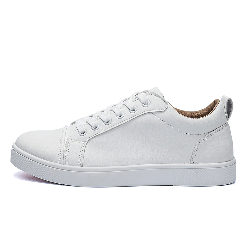 

VANSSI Мужские низкие скейтерские кеды белые, цвет White