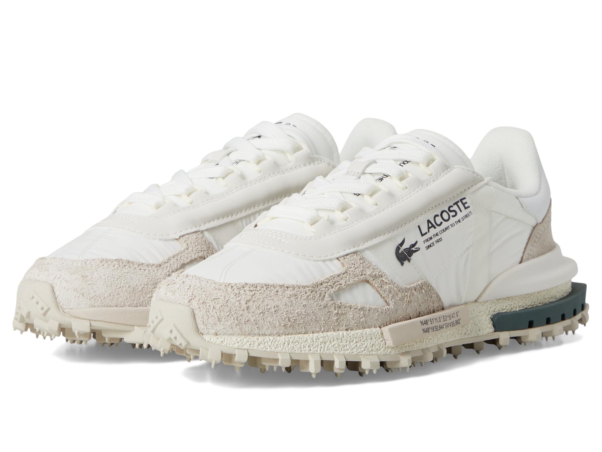 

Кроссовки Lacoste Elite Active, цвет White/Dark Green