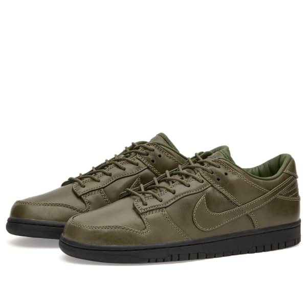 Dunk low retro prm qs кроссовки Nike, army оливковый & черный — фото 2
