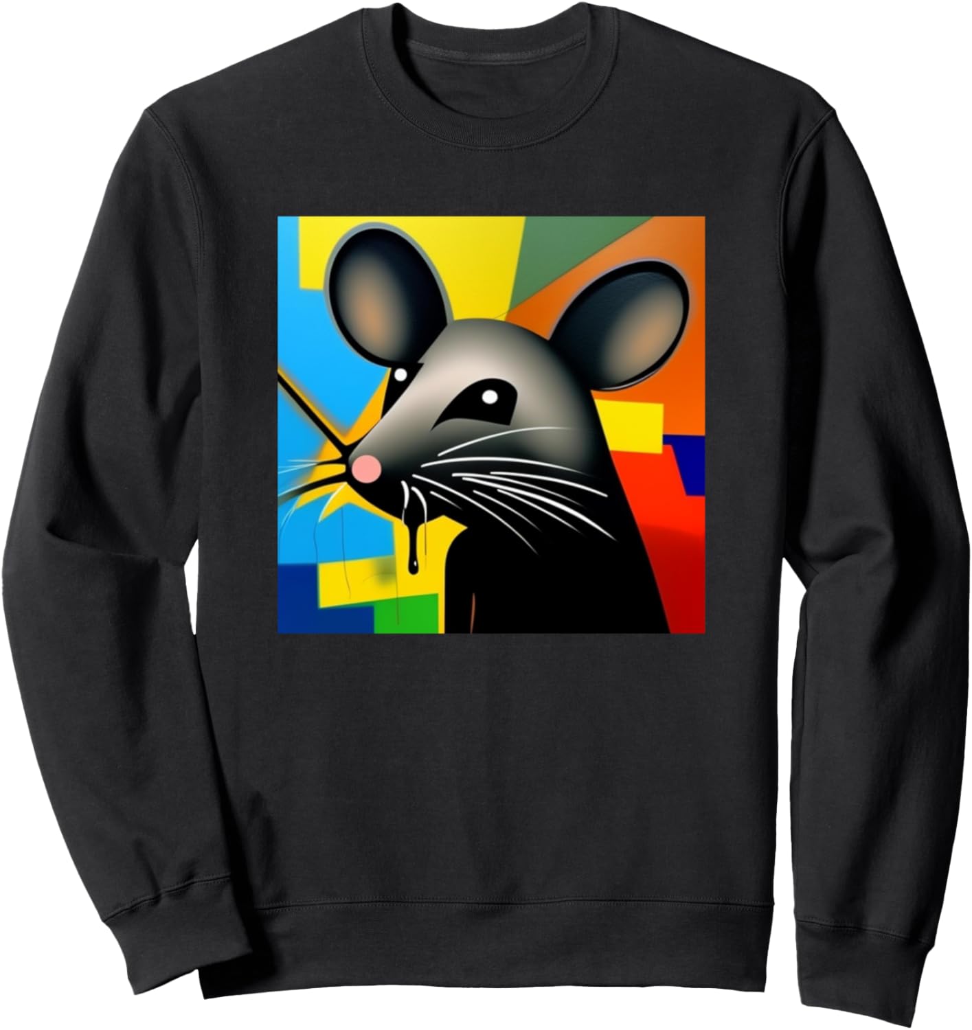 

Толстовка с силуэтом мыши и надписью Любитель мышей Rats Pets Art Women Girls Kids - Men Boys Gift, черный