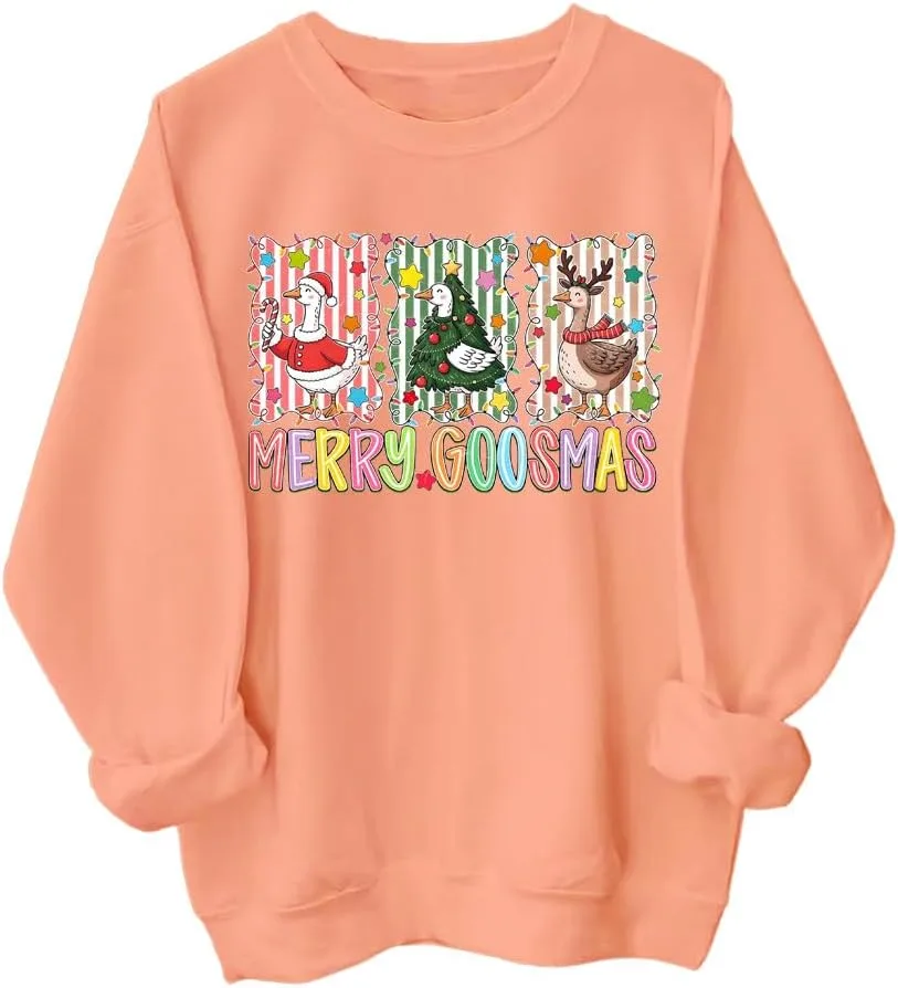 

Толстовка Merry Goose с рождественским принтом SIMJEW