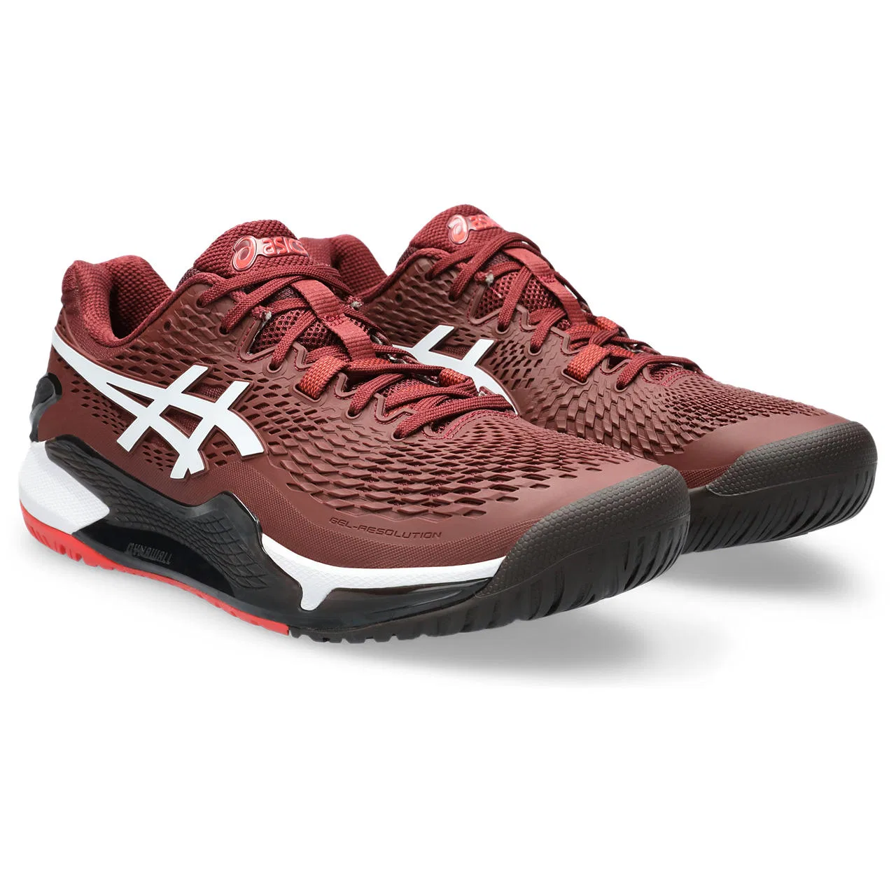 Теннисные кроссовки «Gel-Resolution 9» от ASICS, Antique Red/White