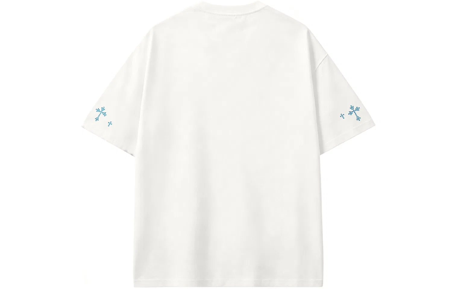 Футболка хлопковая Adidas MUST HAVES Ecru Blue Diamond — фото 3