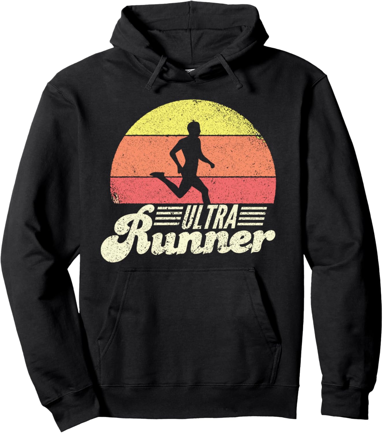 

Классическая ретро-винтажная толстовка для ультрамарафонцев Ultra Runner Ultramarathon Gifts I Runner Gifts, черный