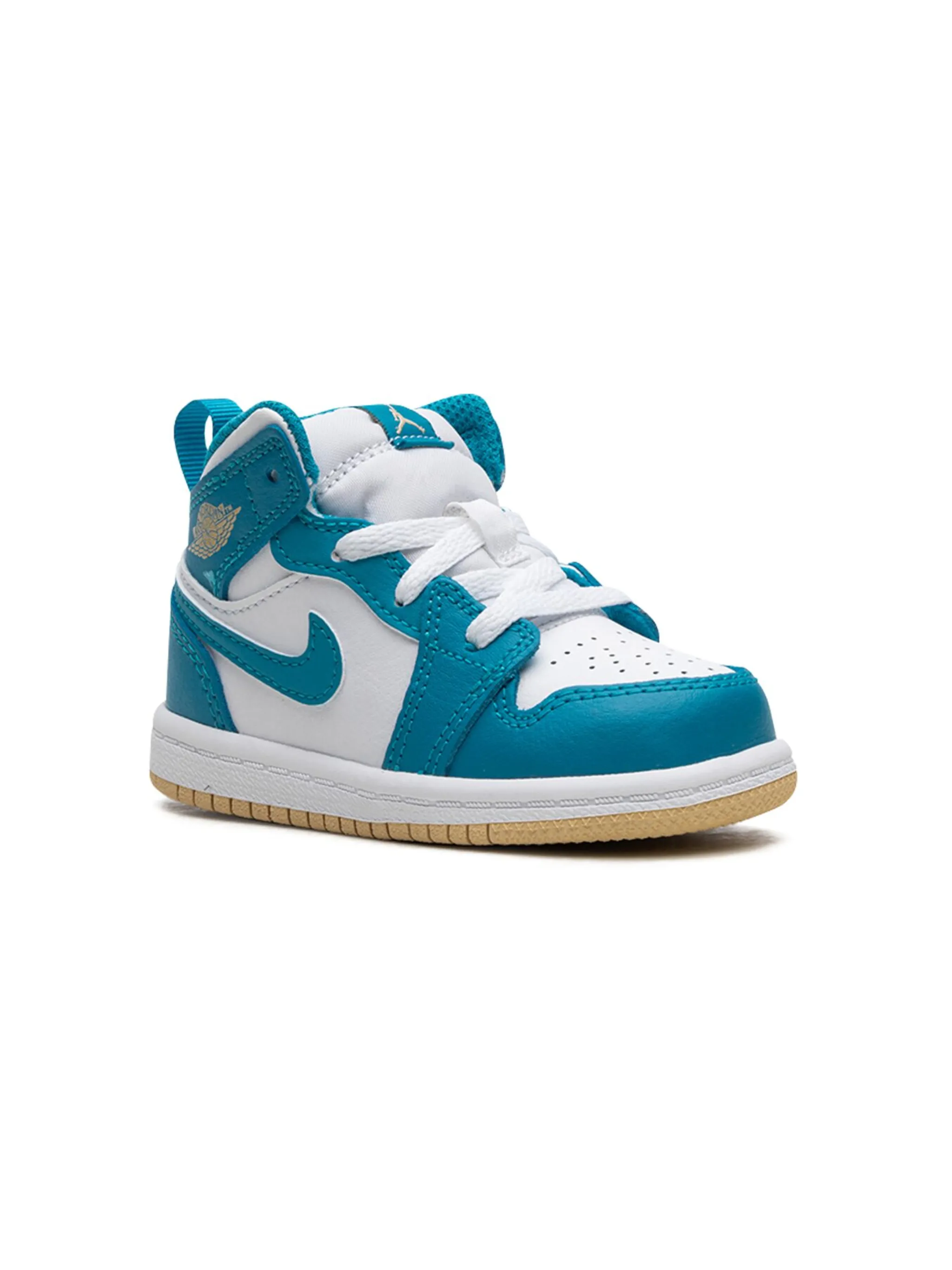 

Кроссовки Air Jordan 1 Mid Aquatone Jordan Kids, белый