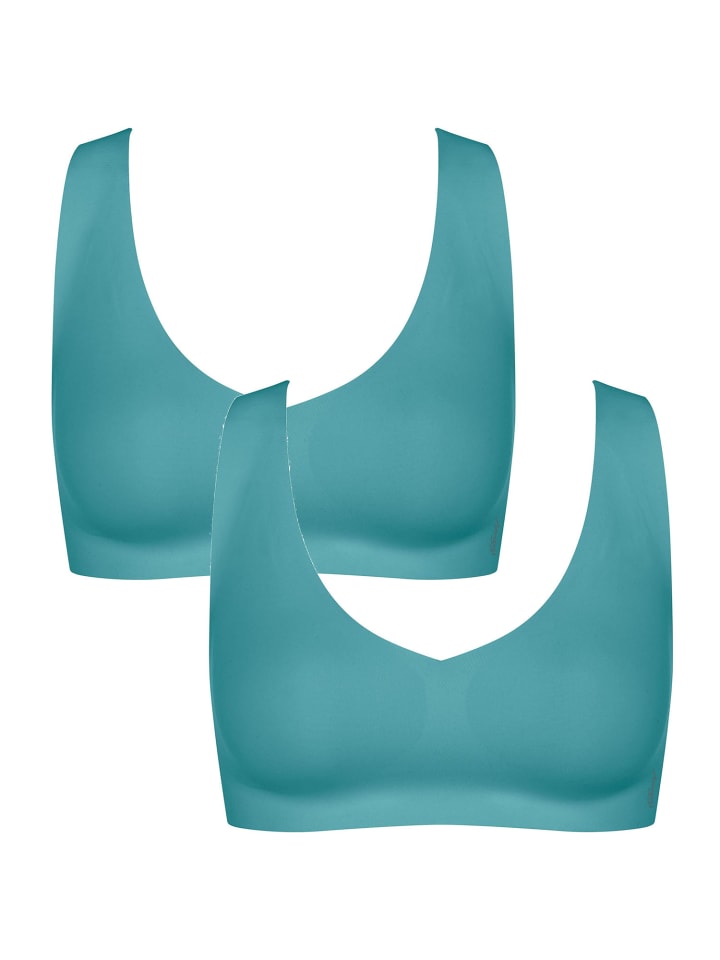 

Бюстгальтер-футболка ZERO Feel 2.0 Bralette в цвете QUIET TURQUOISE Sloggi