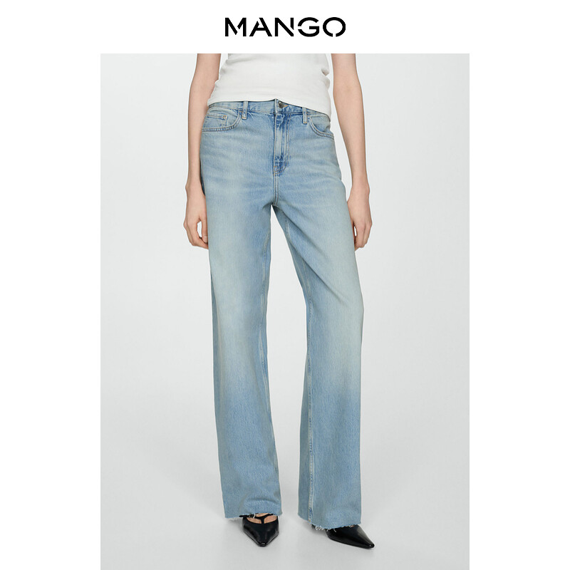 

Женские джинсы Mango с высокой талией, синий