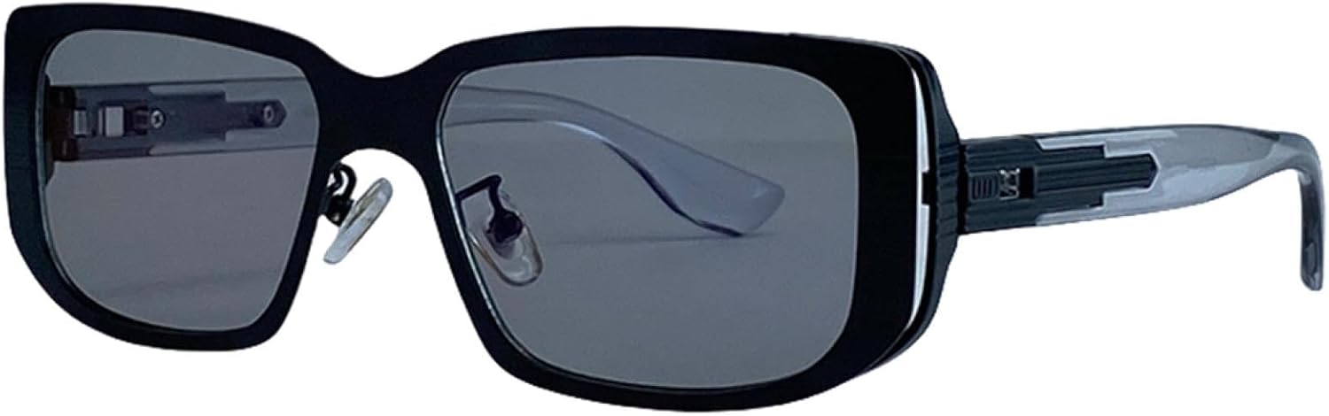 

Мужские солнцезащитные очки в стиле стимпанк, роскошная металлическая оправа, защита от УФ-излучения UV400 для использования на открытом воздухе TOIPASTN, C5blacklightgray