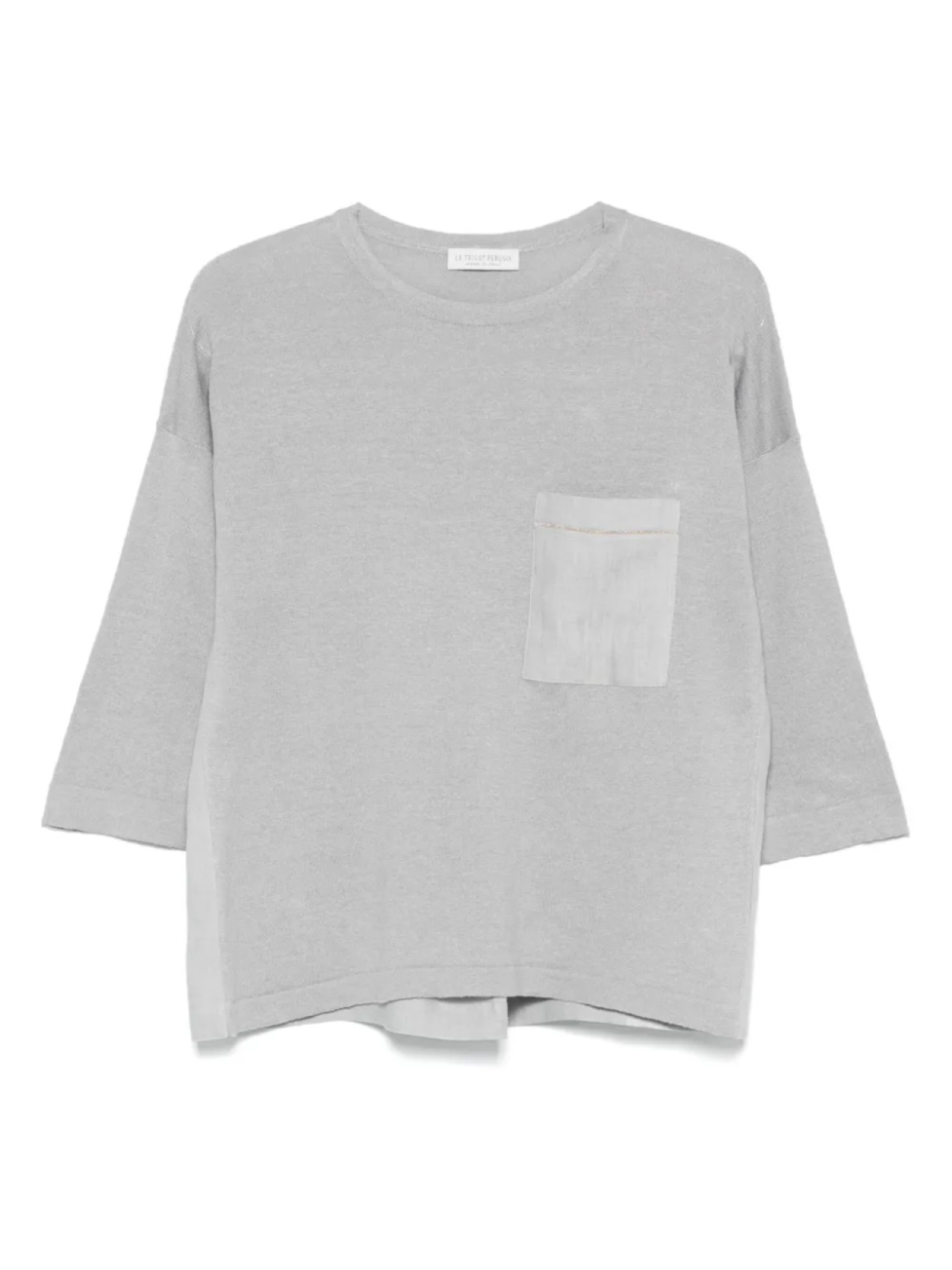 

Футболка тонкой вязки Le Tricot Perugia, серый