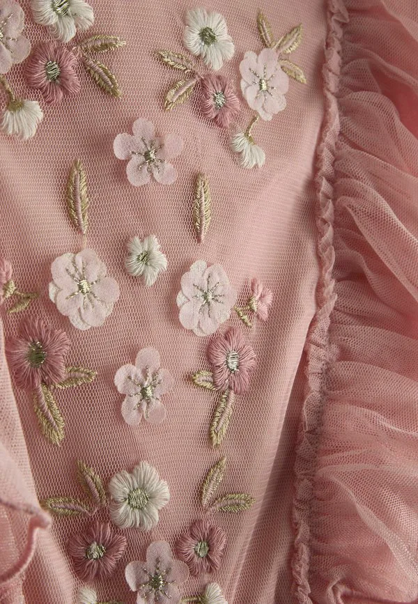 Комбинезон прямого кроя с вышивкой для вечеринки. Jojo Maman Bébé, Light Pink — фото 3