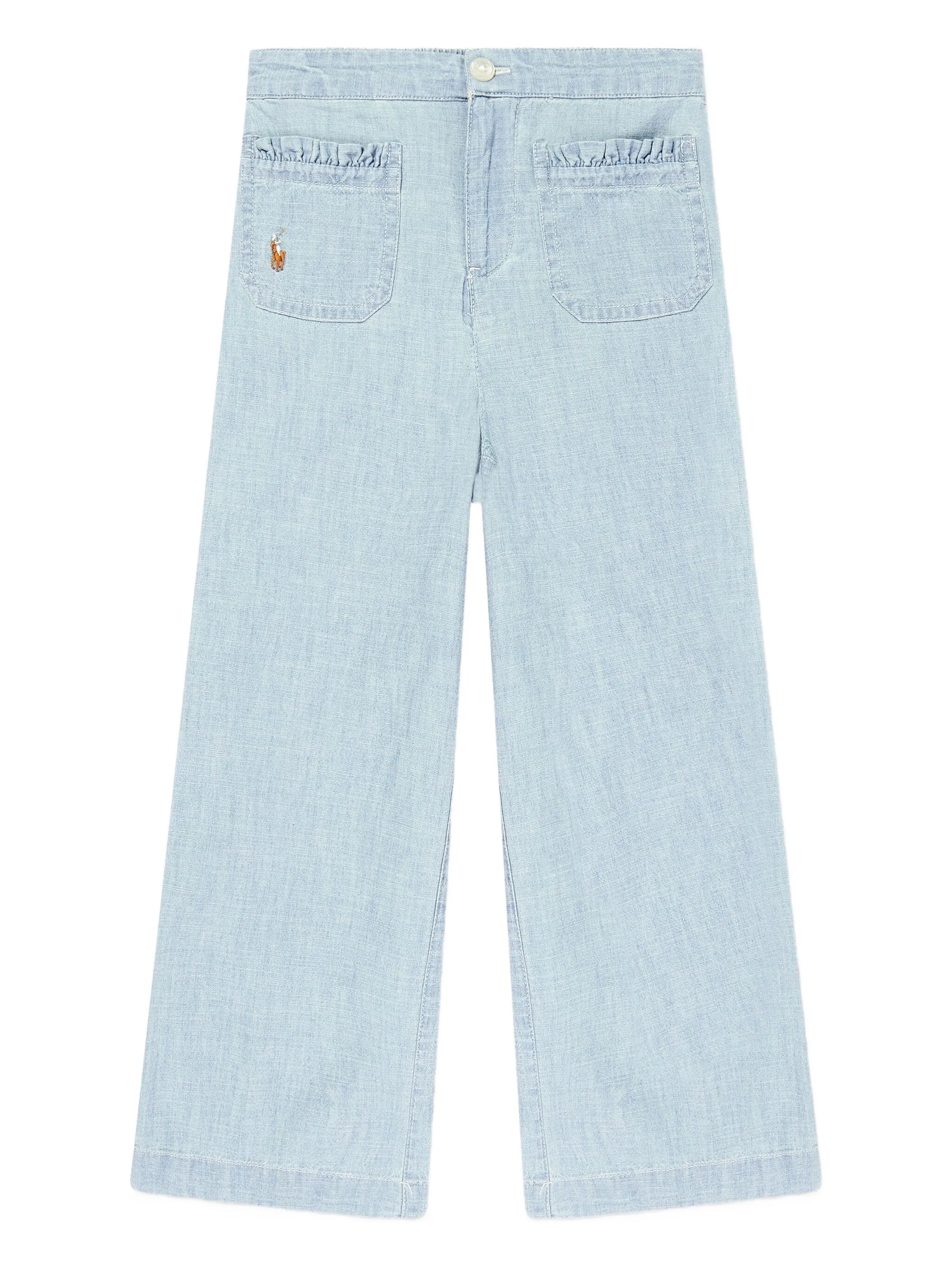 

Джинсы с оборками Polo Ralph Lauren Kids, синий