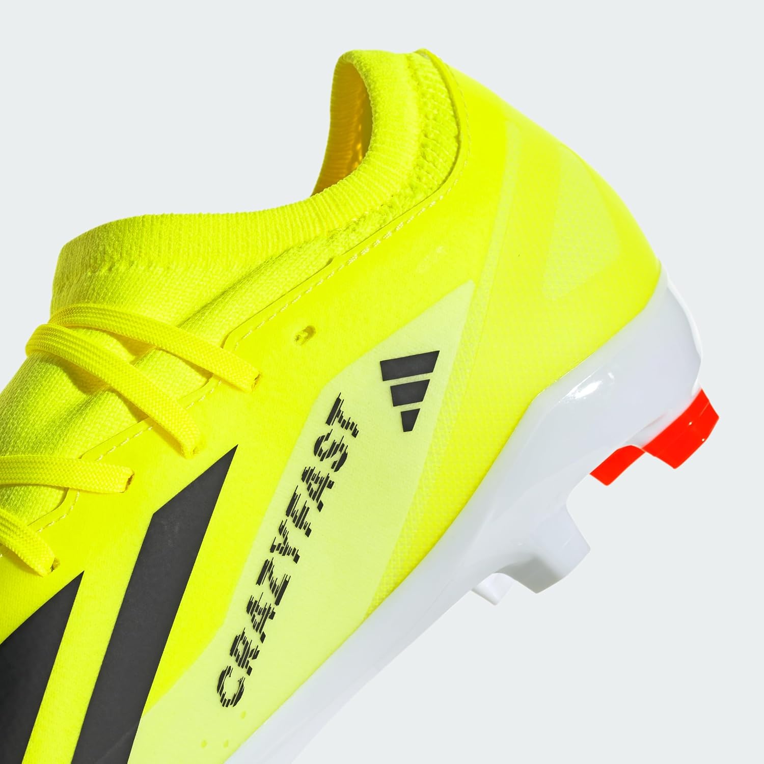 Кроссовки Adidas Unisex-Adult X Crazyfast League Firm Ground, белый/черный/желтый — фото 4