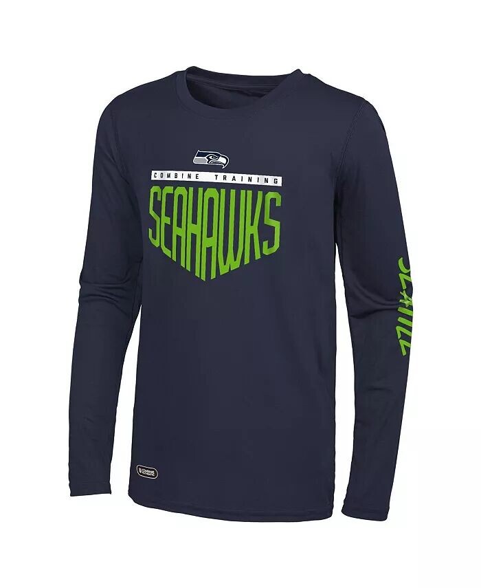 

Футболка мужская с длинным рукавом с надписью «Seattle Seahawks Impact» Outerstuff
