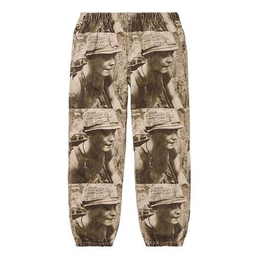 

Брюки fw19 week 1 is love skate pant printing long pants gray Supreme, серый