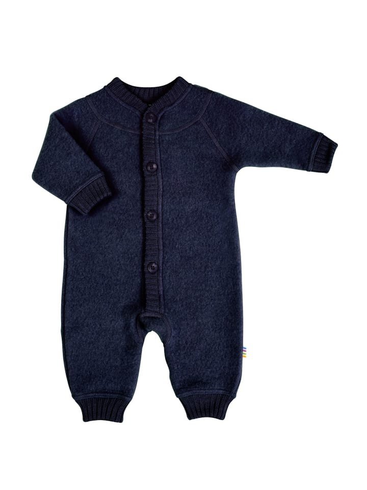 

Комбинезон для коляски из шерстяного флиса темно-синего меланжа Joha