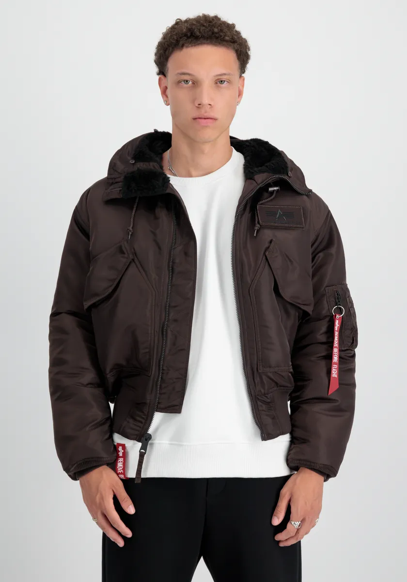 

Зимняя куртка Alpha Industries " Alpha Industries Мужчины - Куртки-бомберы 45P Hooded Custom", коричневый