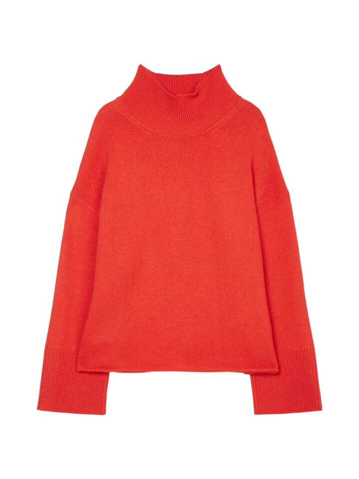 

Пуловер Marc O'Polo Stehkragen loose, цвет poppy red