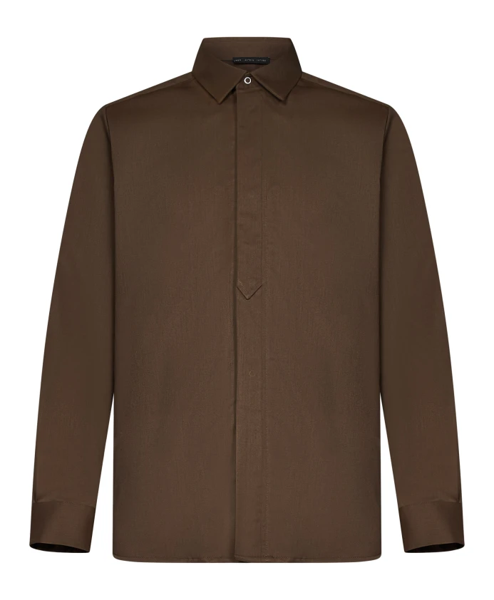 

Рубашка It из смесовой шерсти aw24 Low Brand, коричневый