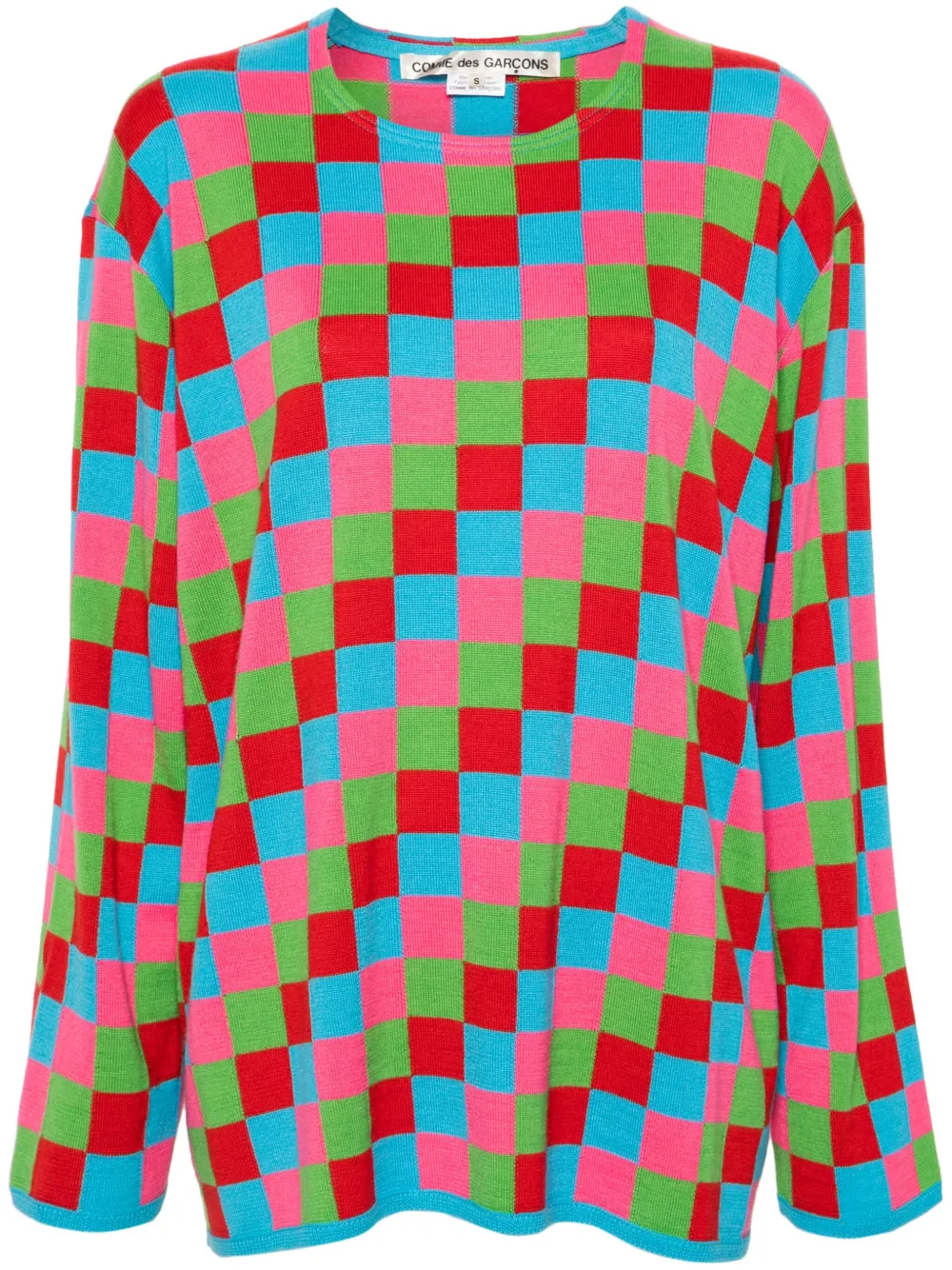 

Джемпер в клетку COMME DES GARCONS, розовый