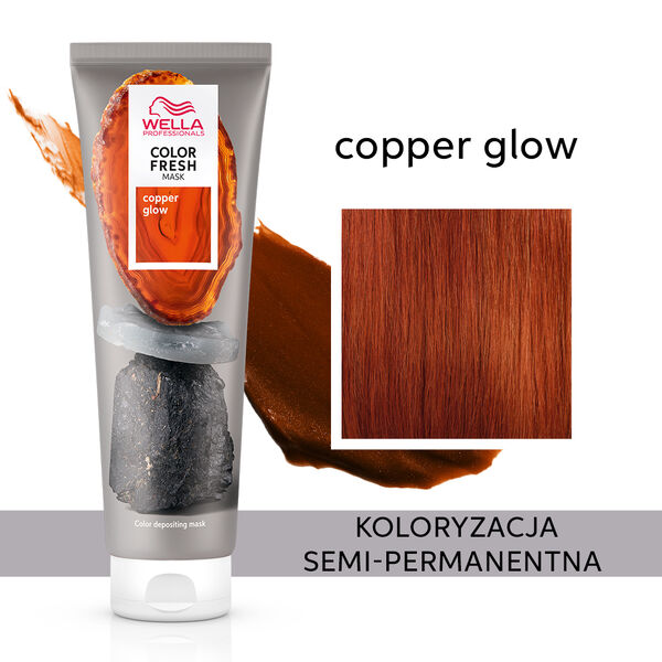 Маска-окрашивание волос Copper Glow, 150 мл Wella Professional Color fresh, цвет copper glow — фото 2