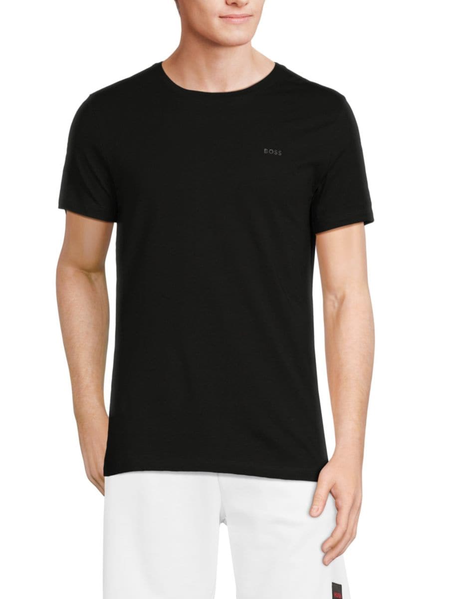 

Футболка Tessler 33 Slim Fit с логотипом BOSS, черный