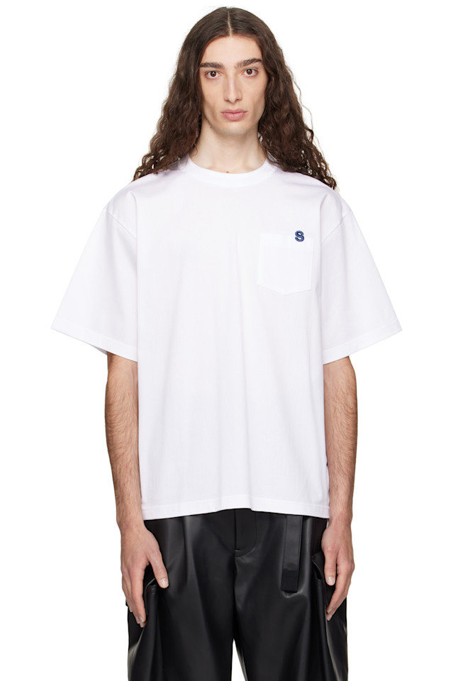 

Хлопковая футболка S' Sacai, белый