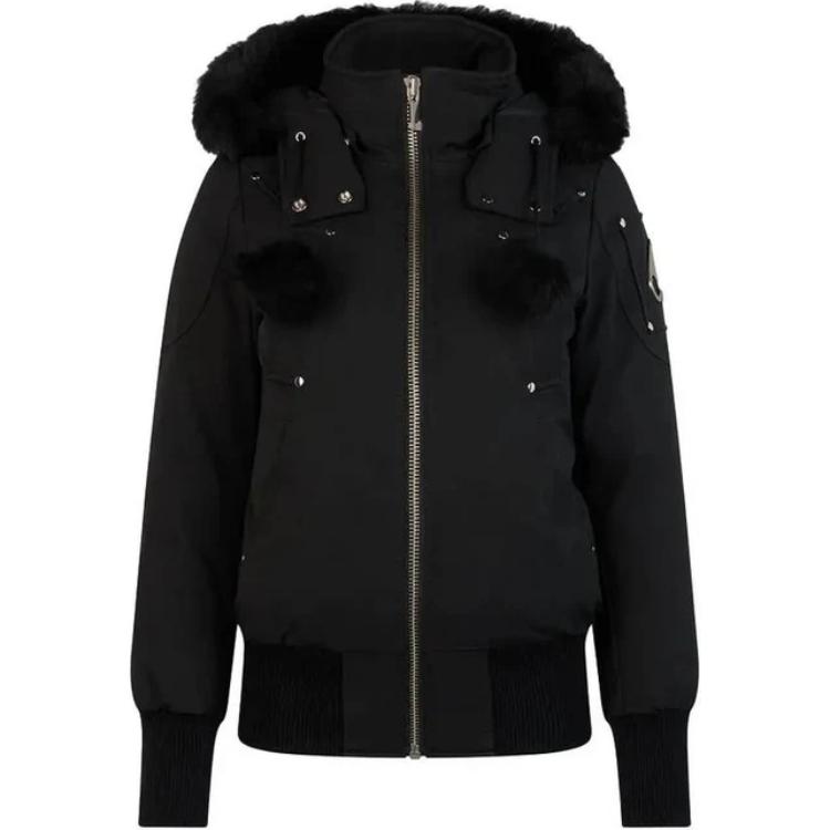 

Куртка-бомбер Debbie с отделкой из овчины Moose Knuckles, черный