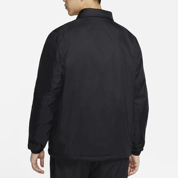 Куртка sportswear coaches reversible fleece jacket men black Nike, черный — фото 3