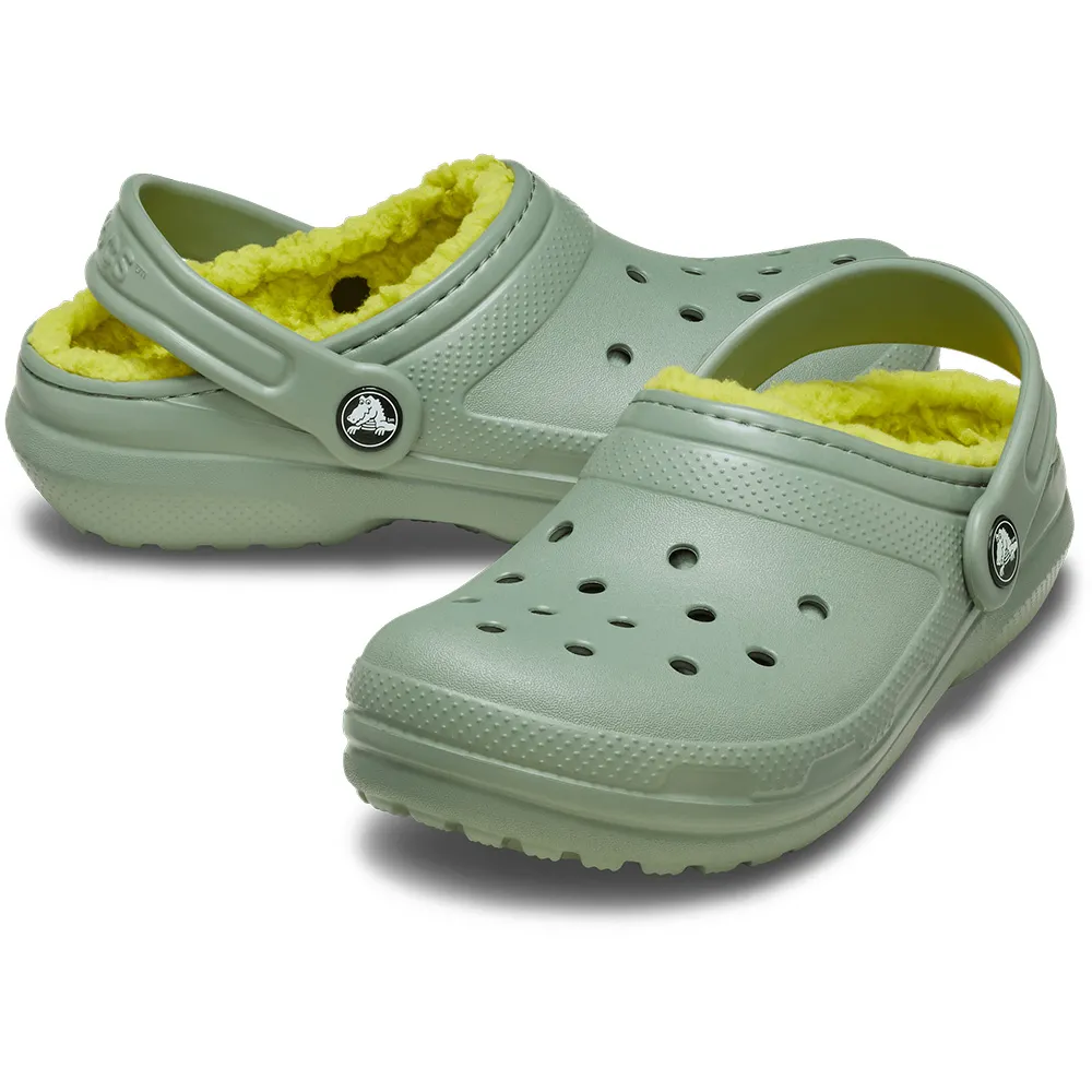 Классические сабо Crocs с подкладкой K, зеленый — фото 4