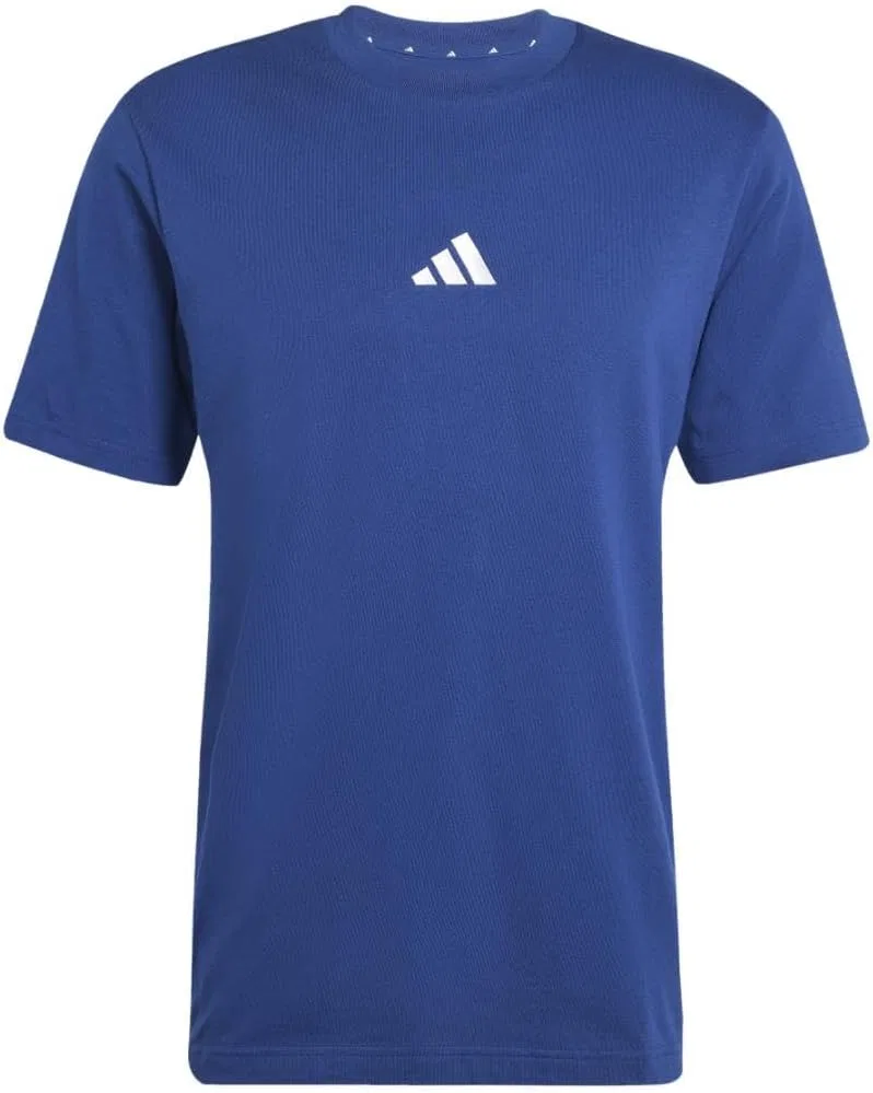 Футболка с полосками adidas, темно-синий/белый — фото 4