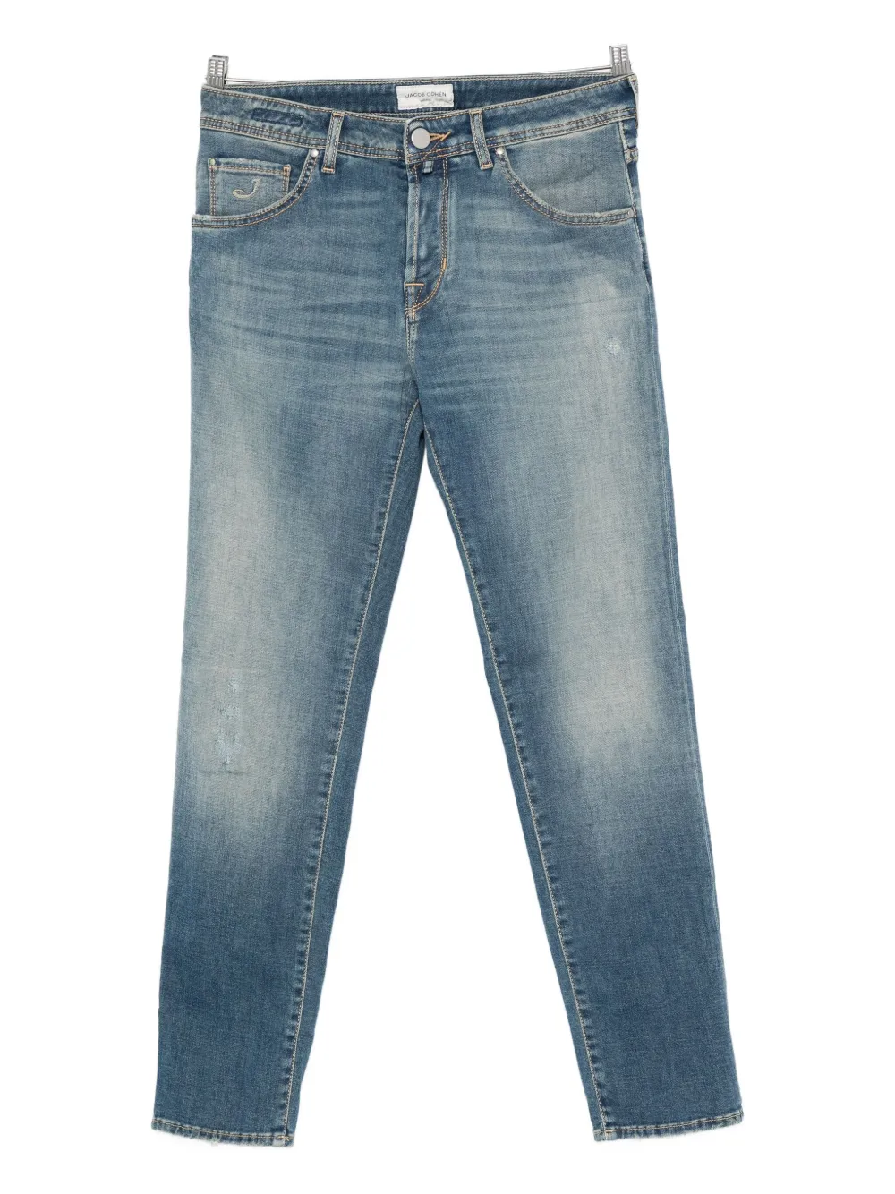 

Выцветшие джинсы с эффектом состаривания Jacob Cohen, синий