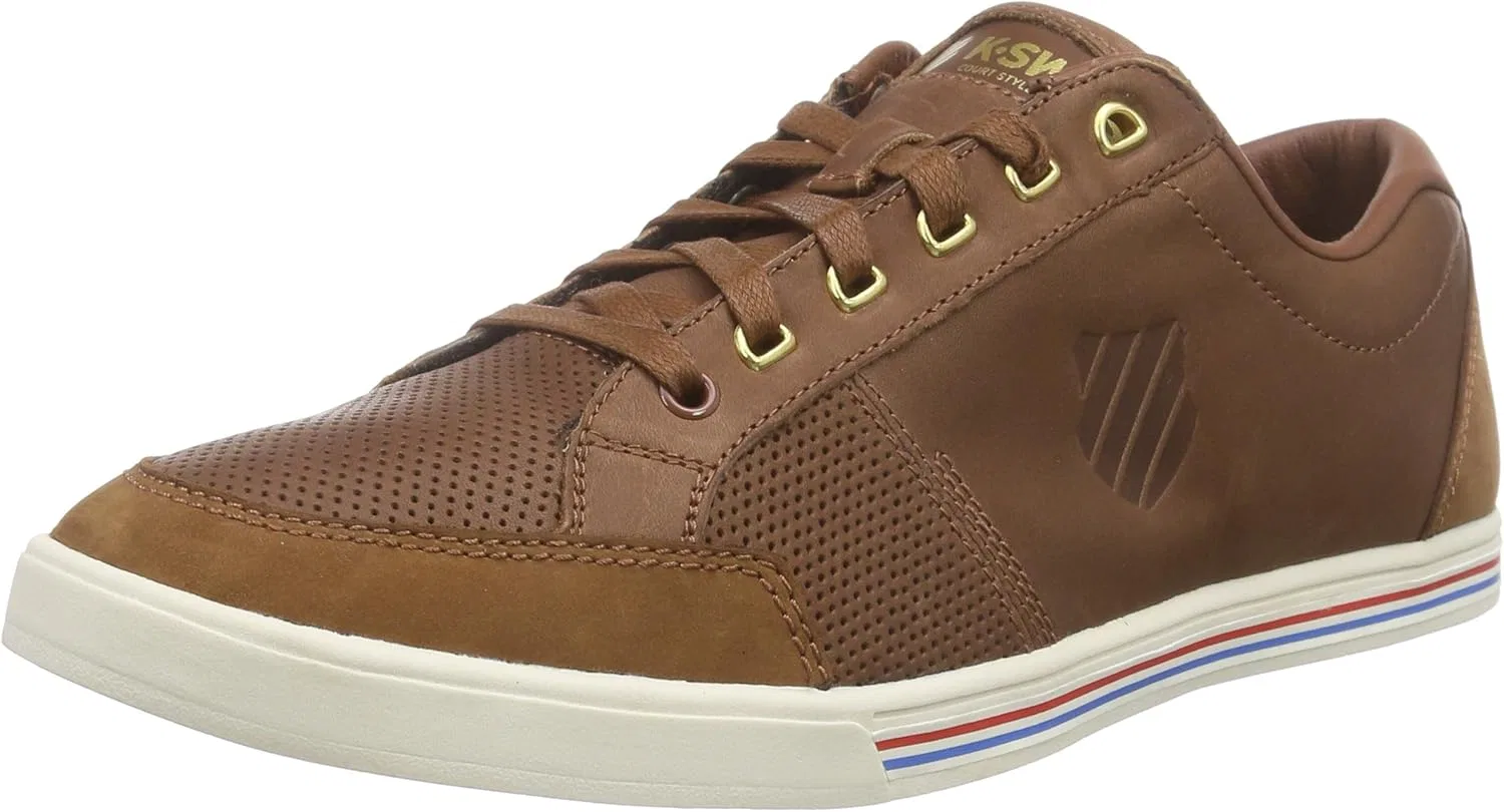 Мужские низкие кроссовки K-Swiss Match Court P, Tortoise Shell Antique White 03783 291