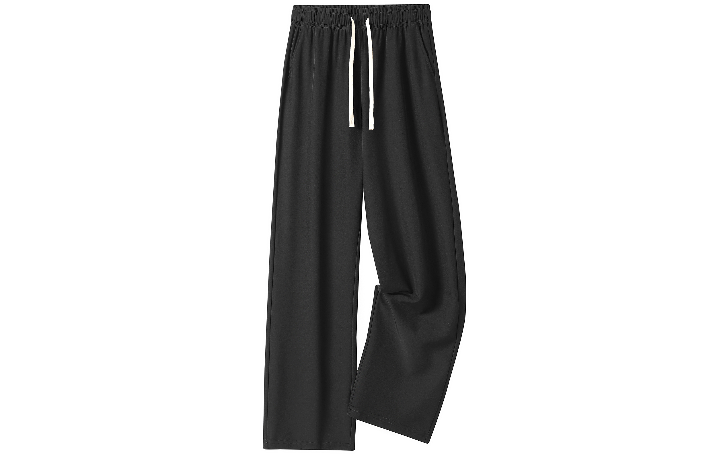 

Повседневные брюки унисекс EUSU, Caramel Ice Silk Straight Leg Length Pants