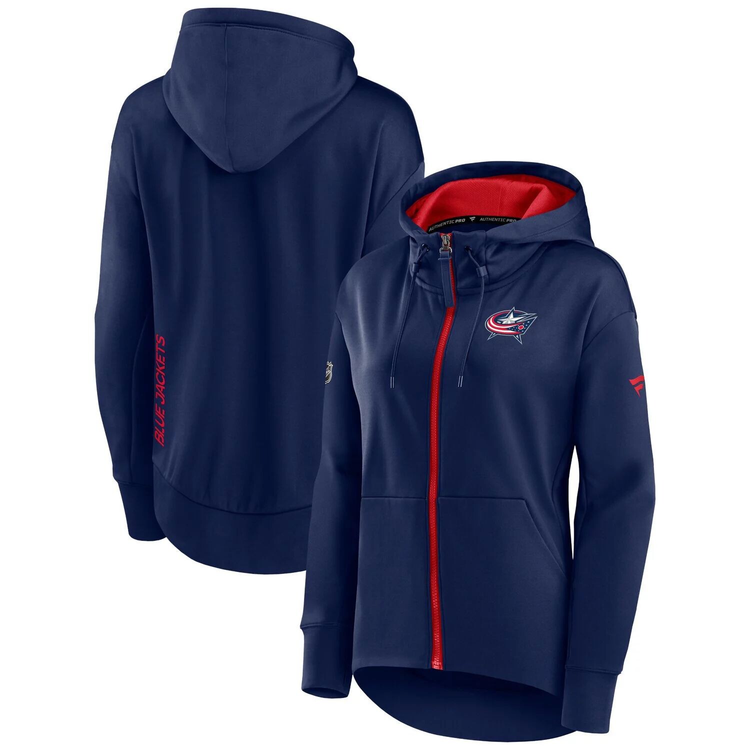 

Женские фирменные темно-синие куртки Columbus Blue Jackets Authentic Pro Rink с капюшоном на молнии во всю длину Fanatics, Синий, Женские фирменные темно-синие куртки Columbus Blue Jackets Authentic Pro Rink с капюшоном на молнии во всю длину Fanatics