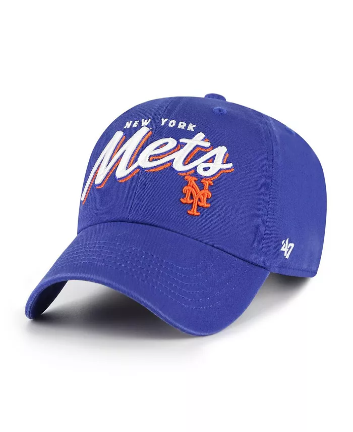 

Женская королевская бейсболка New York Mets Ariana Clean Up с регулируемой шириной '47 Brand