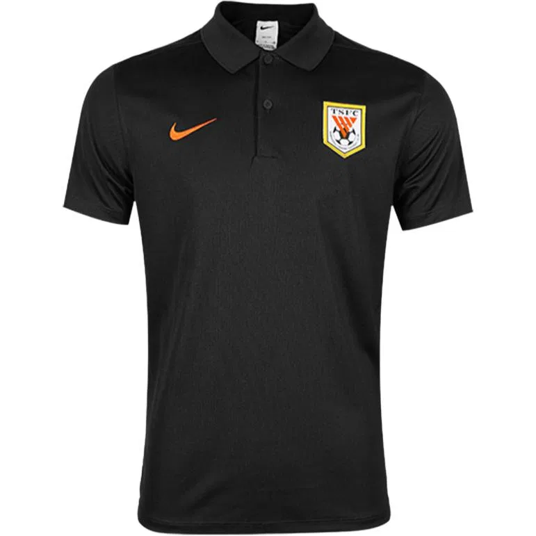 Поло Dri Fit мужское черное с воротником Nike, Black